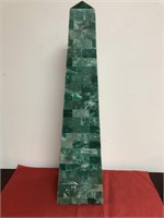 Green Marble Tone Obelisk