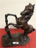 Bronzed Horse Statuette