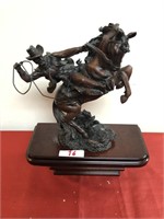 Bombay Bronze Cowboy Statuette