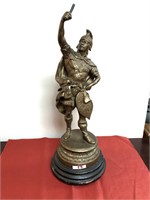 Brass Saxon Warrior Figure