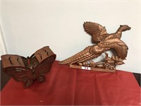 Brass Butterfly and Pheasant