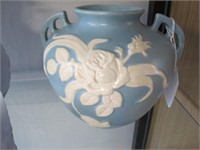 BLUE WELLER VASE