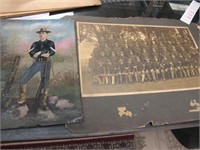 LOT OF 2 SPAN. AMER. WAR PICS EARLY & ORIG. TIN