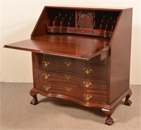 Mahogany Chippendale Style Slant-Lid Desk with