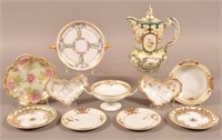 Grouping of Porcelain. Teapot ,Bowls and Plates.