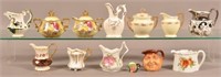 Grouping of Porcelain Pitchers. Including Royal