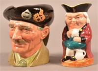 Two Character Jugs. Royal Doulton Monty and