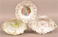 Three Porcelain Bowls. Various makers and floral