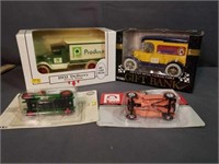 4 New In Box Toy Trucks