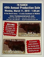 7N Ranch  40th Annual Production Sale