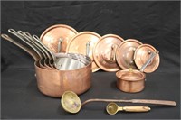 Vintage French Copper Pans