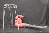 Plant Stand and Leaf blower