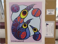 FAMILY OF BIRDS PRINT BY NORVAL MORRISSEAU