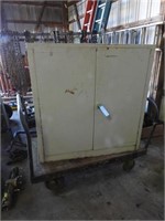 FIRE PROOF CABINET WITH ROLLING CART