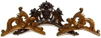 (3) ITALIAN ARCHITECTUAL CARVED WOOD CRESTS