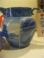 Wistow Hall - Blue Colonial Water Pitcher with