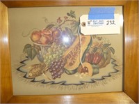 Fruit Art Framed (1) 17"x14"