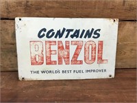 Original "Contains Benzol" Sign