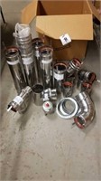 Assorted 4 inch and 3 inch fittings