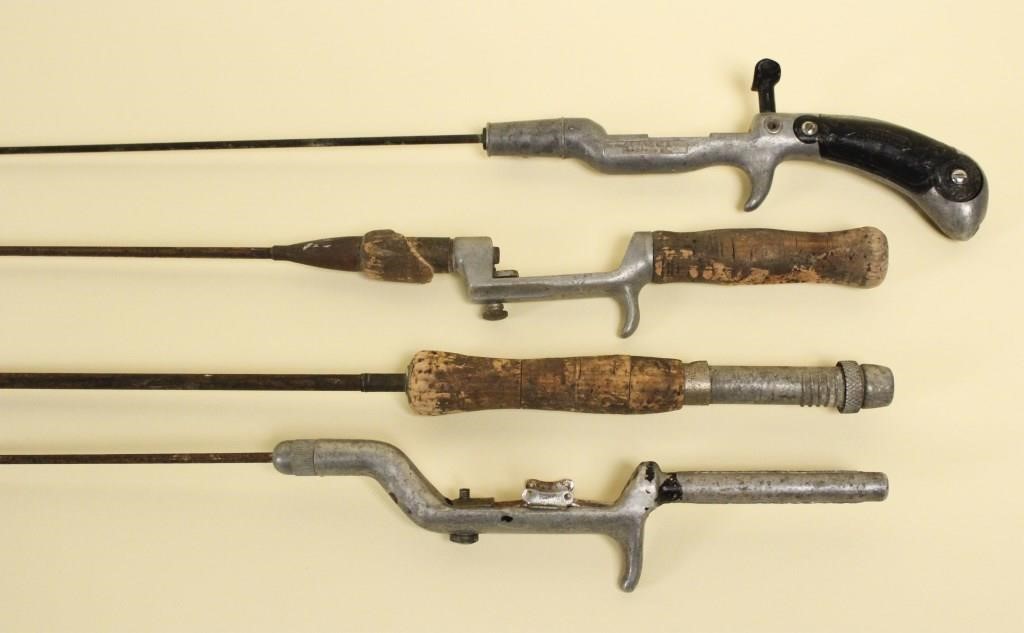 4 Vintage Pistol Grip Casting Rods