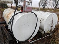 1000 gallon fuel barrel w/Gasboy 110v pump