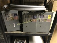3 Square D Company Circut Breaker Plug-in units