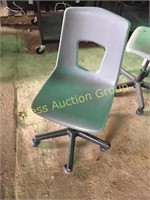 Adjustable classroom Chairs on Casters