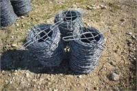 LL- 3 PARTIAL ROLLS OF BARB WIRE