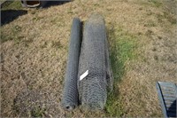 L- TWO PARTIAL ROLLS OF CHICKEN WIRE