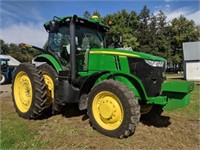 2011 John Deere 7230R MFWD tractor, 1100 hours