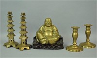 (5) PIECE CHINESE BRASS GROUP