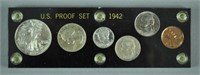 1942 WARTIME US SILVER COIN PROOF SET