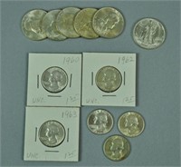 (12) UNCIRCULATED US SILVER COINS