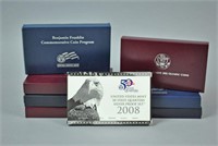 (8) US SILVER COIN PROOF COMMEMORATIVES