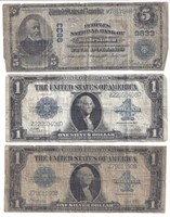 (3) EARLY US COLLECTIBLE PAPER CURRENCY NOTES