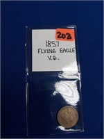 1857 FLYING EAGLE CENT V.G.