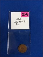 1866 INDIAN CENT GOOD