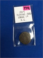 1814 CLASSIC HEAD LARGE 1 CENT A.G