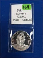 1981 AUSTRIA COMM. PROOF STERLING