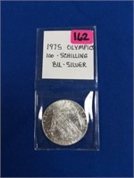 1975 OLYMPICS 100 SCHILLING BU SILVER