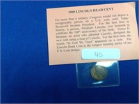 1909 FIRST YEAR ISSUE LINCOLN CENT
