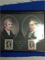 LEWIS & CLARK EXPEDITION SET 9 COINS, 4 STAMPS