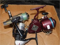 3 VINTAGE OPEN FACE SPINNING FISHING REELS