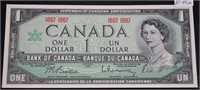 CAD Centennial $1 Bank Of Canada Bill