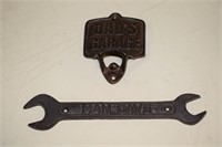 COLLECTOR CAST WRENCH & BOTTLE OPENER !-X-5