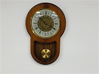 oak wall clock - quartz