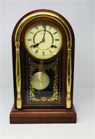 Spirit mantle clock- pendulum & key