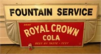 ROYAL CROWN COLA FOUNTAIN SERVICE SIGN