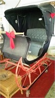 1 Horse Cutter Sleigh with Covered Top