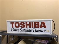 LIGHTED TOSHIBA SIGN BOX